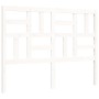 White solid wood bed frame with headboard 140x190 cm by vidaXL, Beds and slatted bases - Ref: Foro24-3193057, Price: 128,99 €...