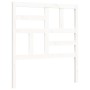 White solid wood bed frame with headboard by vidaXL, Beds and slatted bases - Ref: Foro24-3193042, Price: 99,99 €, Discount: %