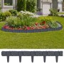 Lawn fence stone look 41 pieces plastic 10 m by vidaXL, Garden edging and edging - Ref: Foro24-314684, Price: 32,27 €, Discou...