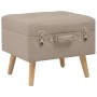 Storage stools 3 pieces beige fabric by vidaXL, Benches for halls and storage - Ref: Foro24-247524, Price: 136,40 €, Discount: %