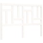 White solid wood bed frame with headboard 120x200 cm by vidaXL, Beds and slatted bases - Ref: Foro24-3193137, Price: 133,27 €...