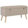 Storage stools 3 pieces beige fabric by vidaXL, Benches for halls and storage - Ref: Foro24-247524, Price: 136,40 €, Discount: %