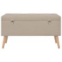 Storage stools 3 pieces beige fabric by vidaXL, Benches for halls and storage - Ref: Foro24-247524, Price: 136,40 €, Discount: %