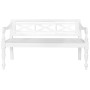 Batavia bench 136 cm solid white mahogany wood by vidaXL, Benches for halls and storage - Ref: Foro24-246969, Price: 194,99 €...