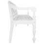 Batavia bench 136 cm solid white mahogany wood by vidaXL, Benches for halls and storage - Ref: Foro24-246969, Price: 194,99 €...