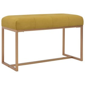 Bench 80 cm mustard velvet by vidaXL, Benches for halls and storage - Ref: Foro24-247556, Price: 88,03 €, Discount: %