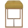 Bench 80 cm mustard velvet by vidaXL, Benches for halls and storage - Ref: Foro24-247556, Price: 87,97 €, Discount: %