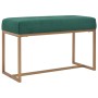 Bank 80 cm green velvet by vidaXL, Benches for halls and storage - Ref: Foro24-247555, Price: 87,97 €, Discount: %