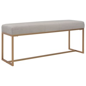 Bank 120 cm grauer Samt von vidaXL, Bänke für Hallen und Lager - Ref: Foro24-247563, Preis: 122,34 €, Rabatt: %