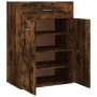 Smoked oak plywood shoe cabinet 60x35x84 cm by vidaXL, Shoe racks and shoe organizers - Ref: Foro24-815417, Price: 81,90 €, D...