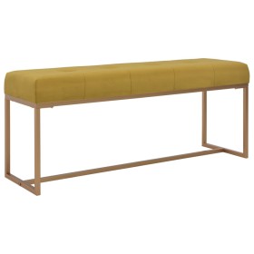 Bank 120 cm senffarbener Samt von vidaXL, Bänke für Hallen und Lager - Ref: Foro24-247561, Preis: 109,99 €, Rabatt: %