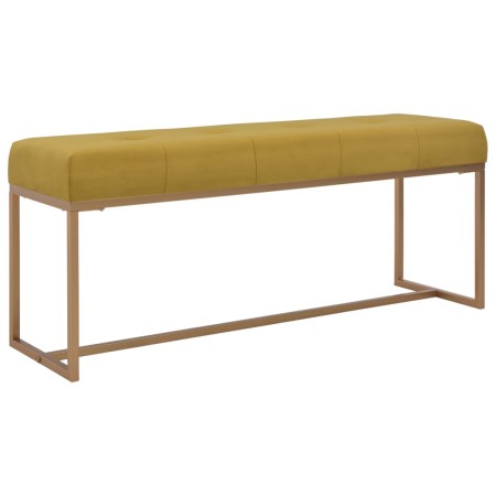 Bench 120 cm mustard velvet by vidaXL, Benches for halls and storage - Ref: Foro24-247561, Price: 109,89 €, Discount: %