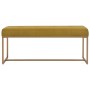 Bench 120 cm mustard velvet by vidaXL, Benches for halls and storage - Ref: Foro24-247561, Price: 109,89 €, Discount: %