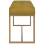 Bench 120 cm mustard velvet by vidaXL, Benches for halls and storage - Ref: Foro24-247561, Price: 109,89 €, Discount: %