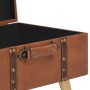 Storage stool 40 cm tan brown synthetic leather by vidaXL, Benches for halls and storage - Ref: Foro24-247530, Price: 58,98 €...