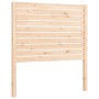 Estructura de cama con cabecero madera maciza de vidaXL, Camas y somieres - Ref: Foro24-3193171, Precio: 108,36 €, Descuento: %