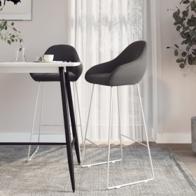 Kitchen stools 2 units dark gray velvet by vidaXL, Kitchen stools - Ref: Foro24-338724, Price: 98,99 €, Discount: %