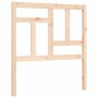 Estructura de cama con cabecero madera maciza de vidaXL, Camas y somieres - Ref: Foro24-3193106, Precio: 90,93 €, Descuento: %