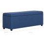 Bench with storage space 116 cm polyester blue by vidaXL, Benches for halls and storage - Ref: Foro24-281321, Price: 164,37 €...