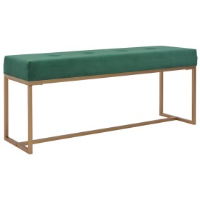 Banco 120 cm terciopelo verde de vidaXL, Bancos para recibidores y almacenamiento - Ref: Foro24-247560, Precio: 137,99 €, Des...