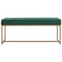 Bench 120 cm green velvet by vidaXL, Benches for halls and storage - Ref: Foro24-247560, Price: 137,49 €, Discount: %