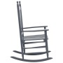 Mecedora con asiento curvo madera de álamo gris de vidaXL, Sillas de jardín - Ref: Foro24-45698, Precio: 100,32 €, Descuento: %