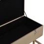 Bank with compartment 105 cm beige velvet by vidaXL, Benches for halls and storage - Ref: Foro24-247574, Price: 134,12 €, Dis...