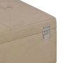 Bank with compartment 105 cm beige velvet by vidaXL, Benches for halls and storage - Ref: Foro24-247574, Price: 134,12 €, Dis...