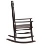 Mecedora con asiento curvo madera de álamo marrón de vidaXL, Sillas de jardín - Ref: Foro24-45699, Precio: 123,07 €, Descuent...