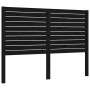 Bed frame with black solid wood headboard 120x200 cm by vidaXL, Beds and slatted bases - Ref: Foro24-3193205, Price: 183,04 €...