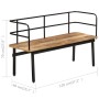 Solid mango wood bench 120x40x70 cm by vidaXL, Benches for halls and storage - Ref: Foro24-247807, Price: 169,99 €, Discount: %