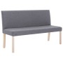 Polyester bench 139.5 cm light gray by vidaXL, Benches for halls and storage - Ref: Foro24-281335, Price: 214,28 €, Discount: %