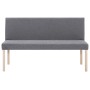 Polyester bench 139.5 cm light gray by vidaXL, Benches for halls and storage - Ref: Foro24-281335, Price: 214,28 €, Discount: %