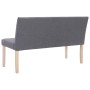 Polyester bench 139.5 cm light gray by vidaXL, Benches for halls and storage - Ref: Foro24-281335, Price: 214,28 €, Discount: %