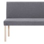 Polyester bench 139.5 cm light gray by vidaXL, Benches for halls and storage - Ref: Foro24-281335, Price: 214,28 €, Discount: %