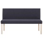 Polyester bench 139.5 cm gray by vidaXL, Benches for halls and storage - Ref: Foro24-281334, Price: 186,26 €, Discount: %