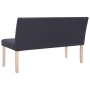 Polyester bench 139.5 cm gray by vidaXL, Benches for halls and storage - Ref: Foro24-281334, Price: 186,26 €, Discount: %