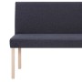 Polyester bench 139.5 cm gray by vidaXL, Benches for halls and storage - Ref: Foro24-281334, Price: 186,26 €, Discount: %