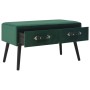 Green velvet bench with drawers 80 cm by vidaXL, Benches for halls and storage - Ref: Foro24-277081, Price: 88,38 €, Discount: %