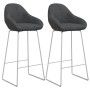 Kitchen stools 2 units dark gray velvet by vidaXL, Kitchen stools - Ref: Foro24-338724, Price: 98,99 €, Discount: %