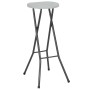 Folding garden stools 2 pcs HDPE and steel white by vidaXL, Garden chairs - Ref: Foro24-44562, Price: 64,99 €, Discount: %