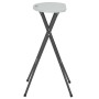 Folding garden stools 2 pcs HDPE and steel white by vidaXL, Garden chairs - Ref: Foro24-44562, Price: 64,99 €, Discount: %