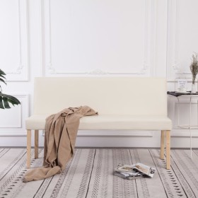 Synthetic leather bench 139.5 cm cream color by vidaXL, Benches for halls and storage - Ref: Foro24-281330, Price: 212,99 €, ...