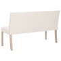 Synthetic leather bench 139.5 cm cream color by vidaXL, Benches for halls and storage - Ref: Foro24-281330, Price: 212,37 €, ...