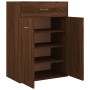 Oak brown plywood shoe cabinet 60x35x84 cm by vidaXL, Shoe racks and shoe organizers - Ref: Foro24-815419, Price: 105,09 €, D...