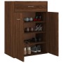 Oak brown plywood shoe cabinet 60x35x84 cm by vidaXL, Shoe racks and shoe organizers - Ref: Foro24-815419, Price: 105,09 €, D...