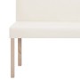 Synthetic leather bench 139.5 cm cream color by vidaXL, Benches for halls and storage - Ref: Foro24-281330, Price: 212,37 €, ...