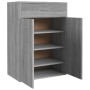 Sonoma gray plywood shoe cabinet 60x35x84 cm by vidaXL, Shoe racks and shoe organizers - Ref: Foro24-815418, Price: 93,38 €, ...