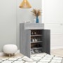 Sonoma gray plywood shoe cabinet 60x35x84 cm by vidaXL, Shoe racks and shoe organizers - Ref: Foro24-815418, Price: 93,38 €, ...