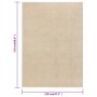 Alfombra de pelo corto beige 120x170 cm de vidaXL, Alfombras - Ref: Foro24-340331, Precio: 44,84 €, Descuento: %